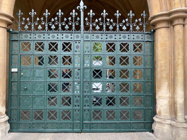 Ornamental gates at Westminster Abbey